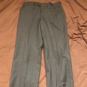 Stafford Travel Slim Fit Suit Pants Charcoal Gray
